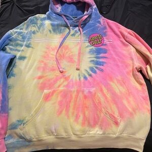 Santa Cruz Multicolor Tie-Dye Hoodie